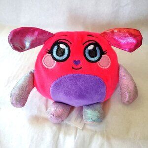 Mush Meez Squeezy Moldable Stuffed Plush Deanna Dog‎ 4" Pink